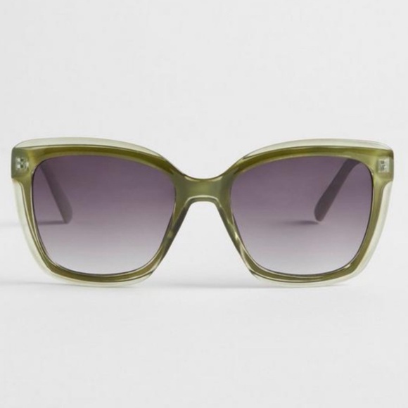 torrid Accessories - 🆕 🕶️ Green Rectangle Smoke Lens Sunglasses